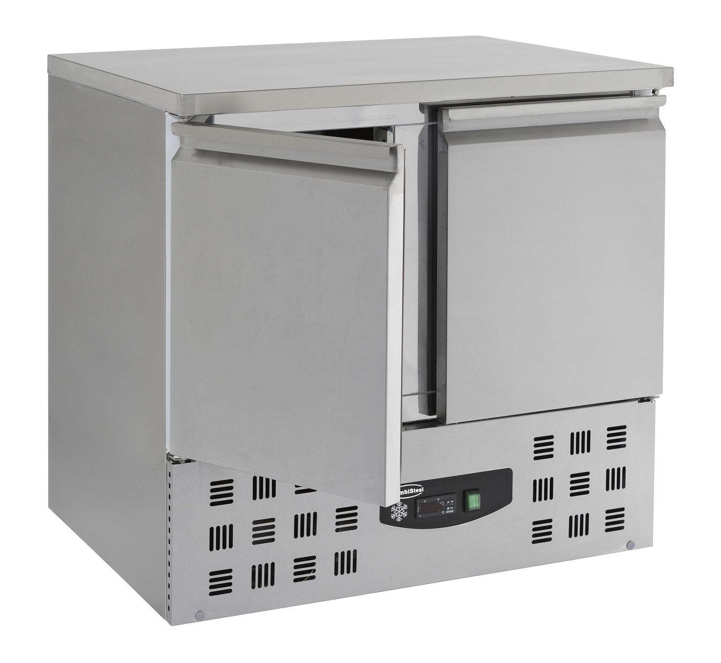 Table réfrigérée 2 portes inox 900x700x875 mm 230 L 0.34 kW Combisteel - vue 2 - Table réfrigérée positive pro CHR - Cuistéo
