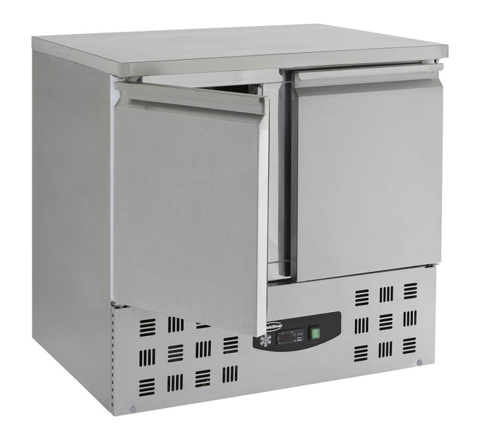 Table réfrigérée 2 portes inox 900x700x875 mm 230 L 0.34 kW Combisteel - vue 2 - Table réfrigérée positive pro CHR - Cuistéo