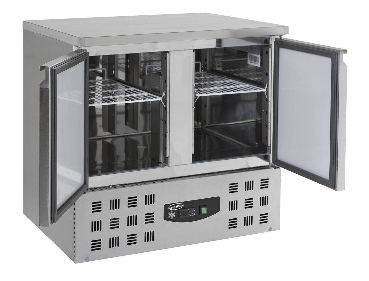 Table réfrigérée 2 portes inox 900x700x875 mm 230 L 0.34 kW Combisteel - vue 3 - Table réfrigérée positive pro CHR - Cuistéo