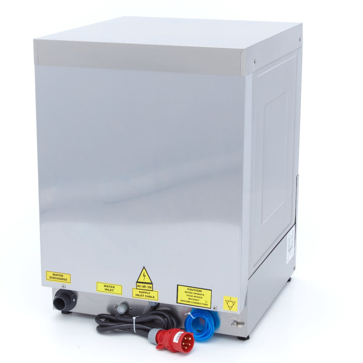 Lave-vaisselle sous-plan 50x50cm, pompe rinçage, 400V, affichage numérique, 70 dB inox 2.8 L 5500 W Maxima - vue 6 - Lave-vaisselle pro CHR - Cuistéo