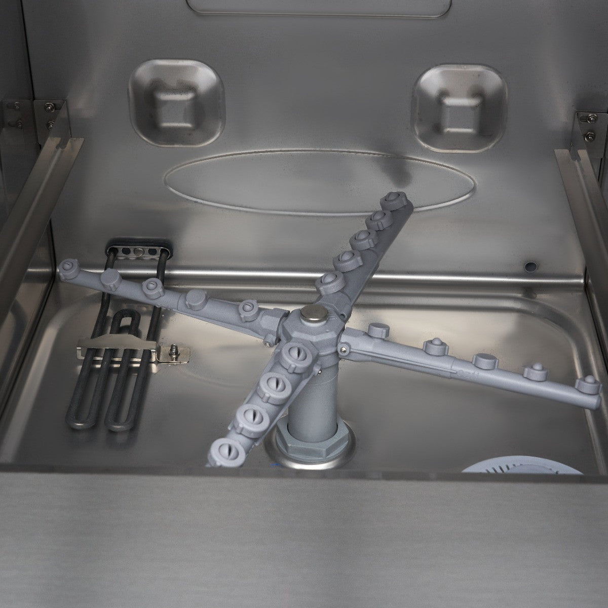 Lave-vaisselle encastrable - 50 x 50cm - avec vidange, distributeur de liquide de rinçage et de savon - écran digital 2.8 L 3600 W Maxima - vue 11 - Lave-vaisselle pro CHR - Cuistéo
