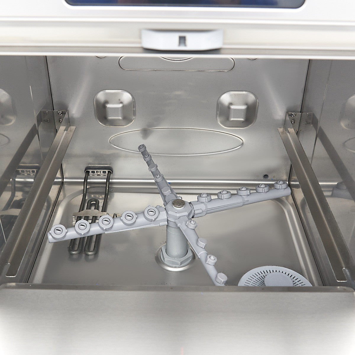 Lave-vaisselle encastrable - 50 x 50cm - avec système de vidange, distributeur de liquide de rinçage et de savon - É 2.8 L 5500 W Maxima - vue 10 - Lave-vaisselle pro CHR - Cuistéo
