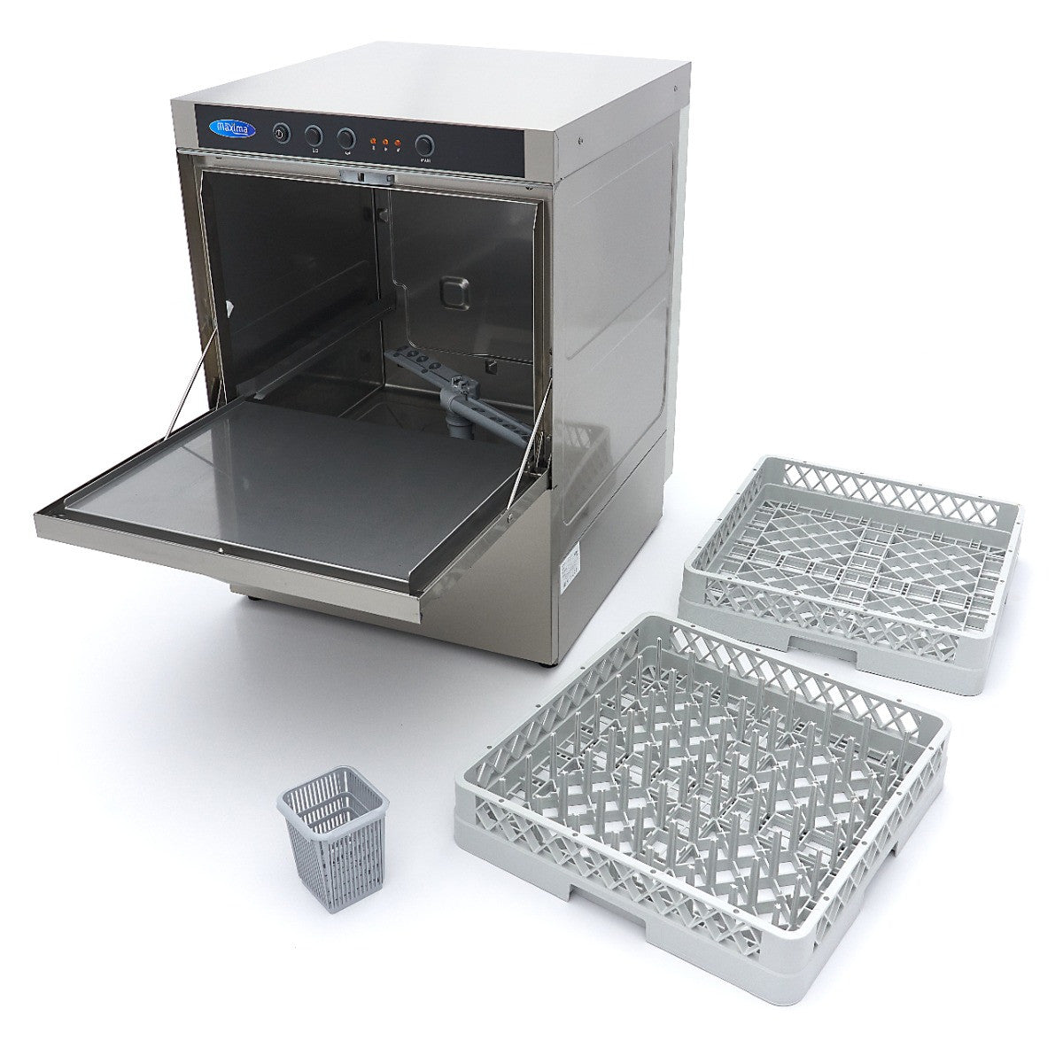 Lave-vaisselle encastrable 50x50 cm, pompes vidange/rinçage, 2,8L/cycle, silencieux 3560 W Maxima - vue 10 - Lave-vaisselle pro CHR - Cuistéo