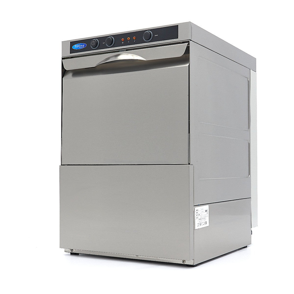 Lave-verres professionnel silencieux 35x35cm - Pompe de rinçage - Économie d'eau 2.5 L 2800 W Maxima - Lave-verre professionnel CHR - matériel cuisine pro - Cuistéo
