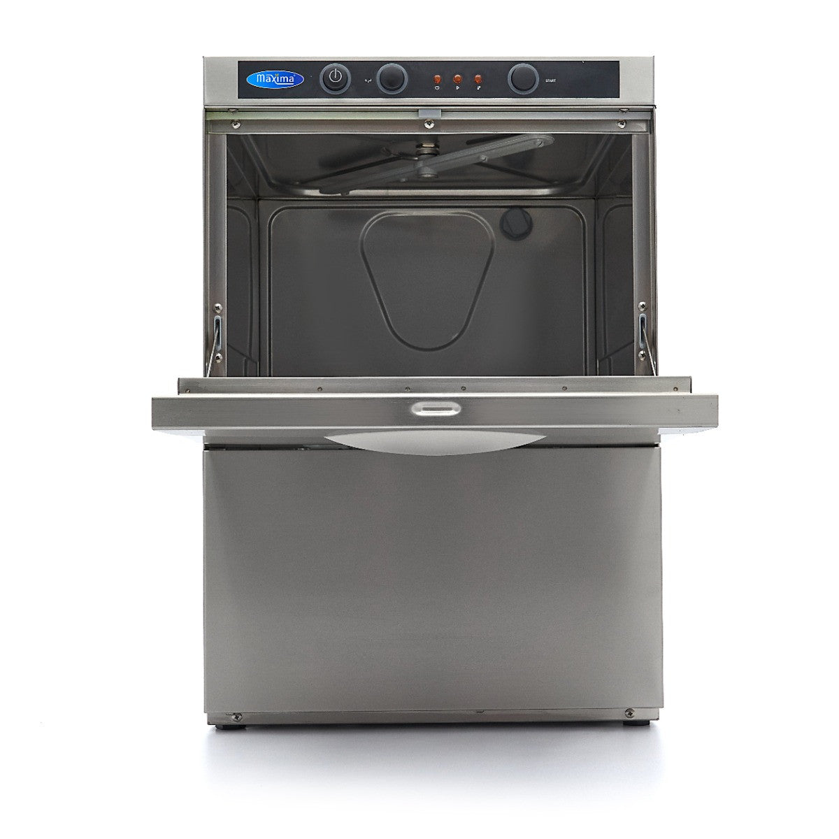 Lave-verres professionnel silencieux 35x35cm - Pompe de rinçage - Économie d'eau 2.5 L 2800 W Maxima - vue 4 - Lave-verre pro CHR - Cuistéo