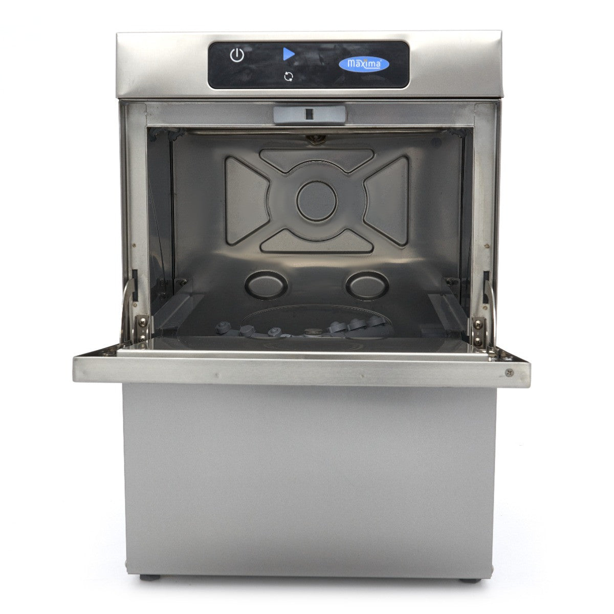 Lave-verres professionnel 35x35cm - Pompe de rinçage - Affichage numérique - Idéal bars et restaurants 2.5 L 3300 W Maxima - vue 4 - Lave-verre pro CHR - Cuistéo