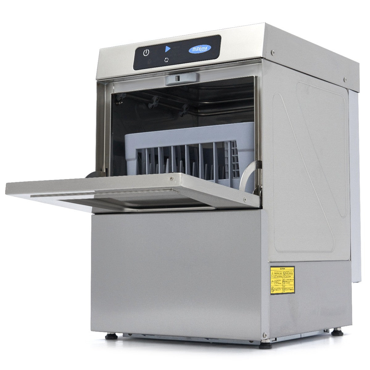 Lave-verres - 35 x 35 cm - avec drain, doseur de rinçage et distributeur de savon - Écran digital - 230V 2.5 L 3300 W Maxima - vue 2 - Lave-verre pro CHR - Cuistéo
