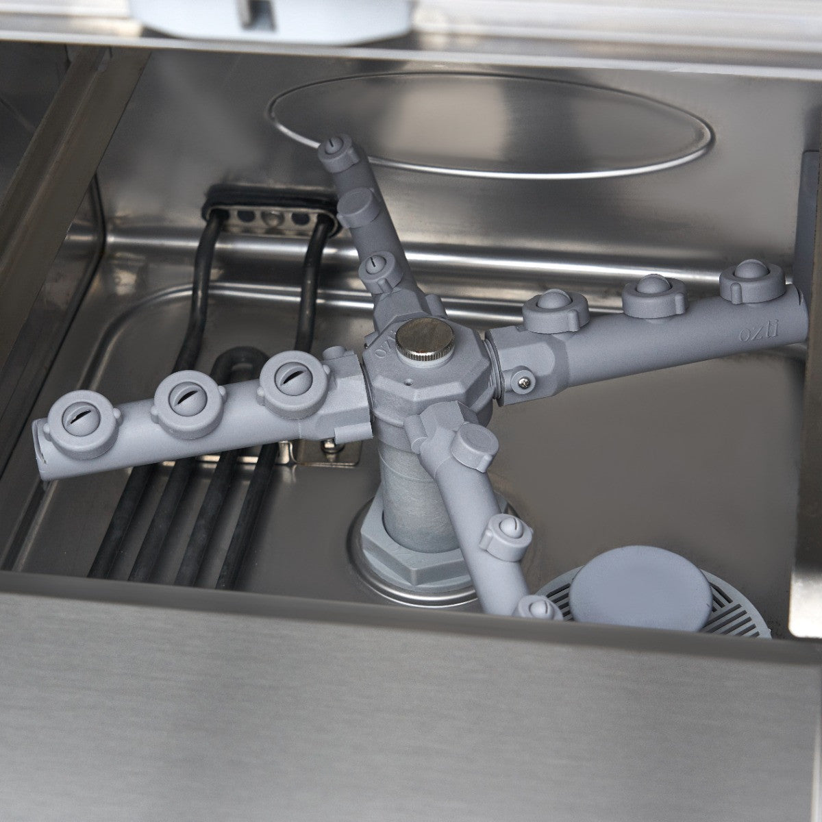 Lave-verres - 35 x 35 cm - avec drain, doseur de rinçage et distributeur de savon - Écran digital - 230V 2.5 L 3300 W Maxima - vue 9 - Lave-verre pro CHR - Cuistéo