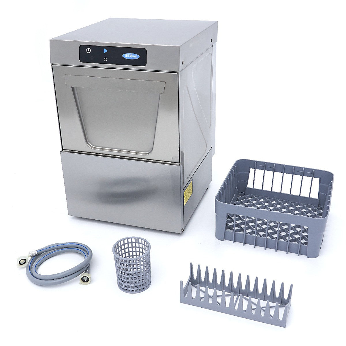 Lave-verres - 35 x 35 cm - avec drain, doseur de rinçage et distributeur de savon - Écran digital - 230V 2.5 L 3300 W Maxima - vue 10 - Lave-verre pro CHR - Cuistéo