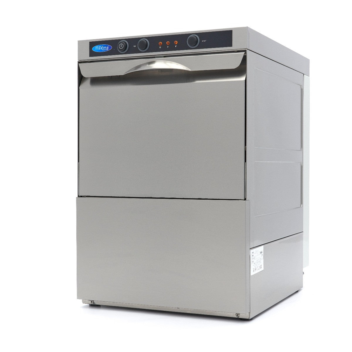 Lave-verres - 35 x 35 cm - avec drain, doseur de rinçage et distributeur de savon 2.5 L 2800 W Maxima - Lave-verre professionnel CHR - matériel cuisine pro - Cuistéo