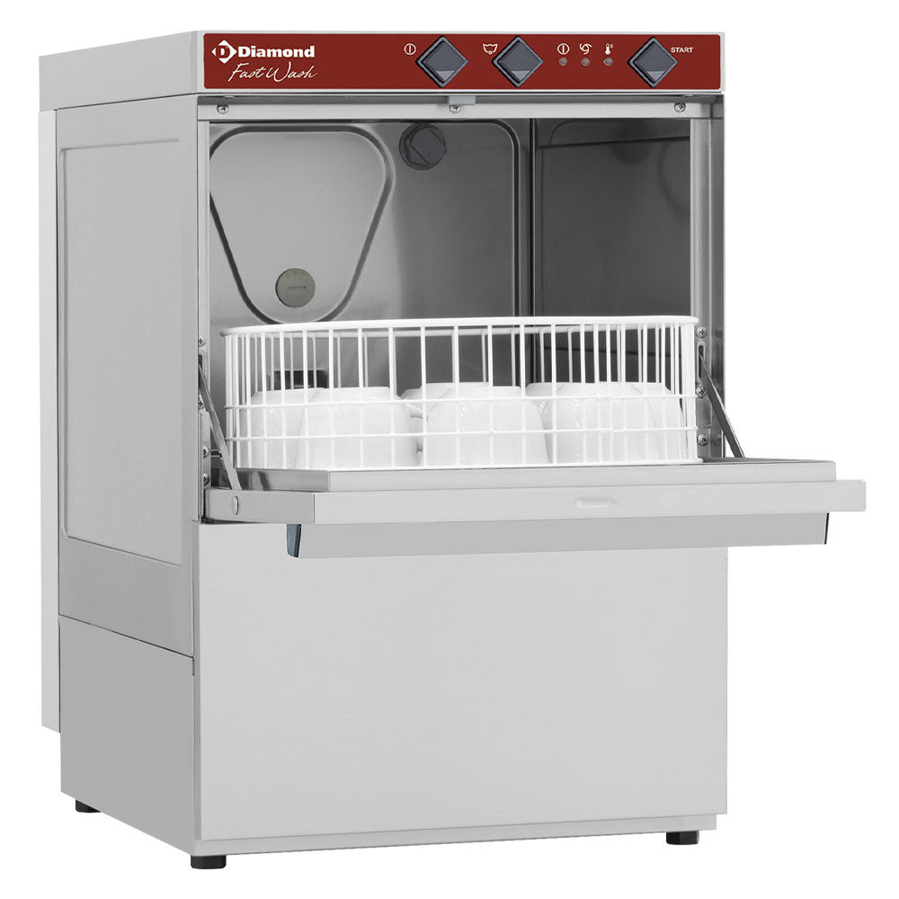 Lave-verres professionnel 350 mm, 30 paniers/heure - Performance & Écologique - Diamond