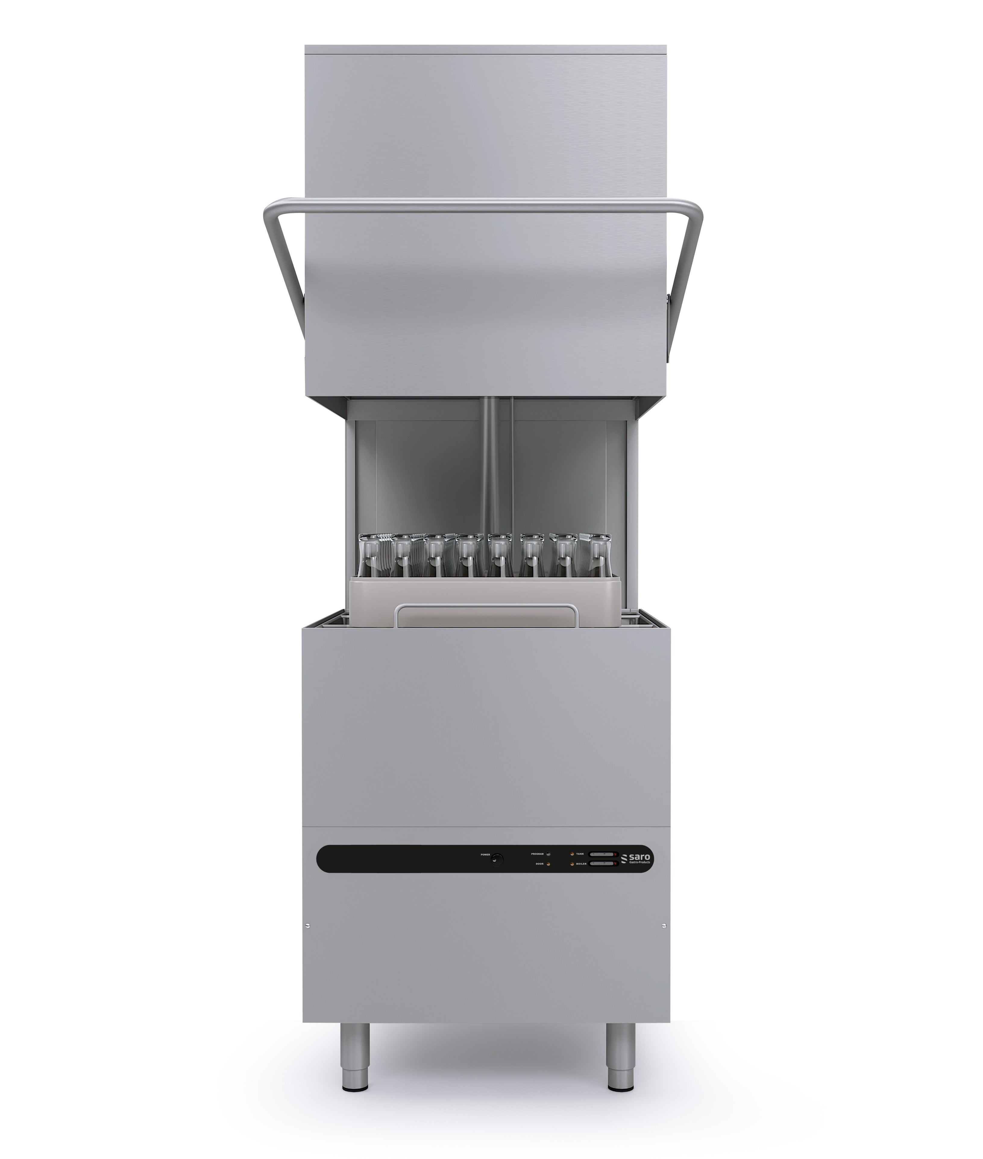 Lave-vaisselle Capot - Double Paroi - 500x500mm - 400V - Analogique 7.4 L Saro - Lave-vaisselle à capot professionnel CHR - matériel cuisine pro - Cuistéo