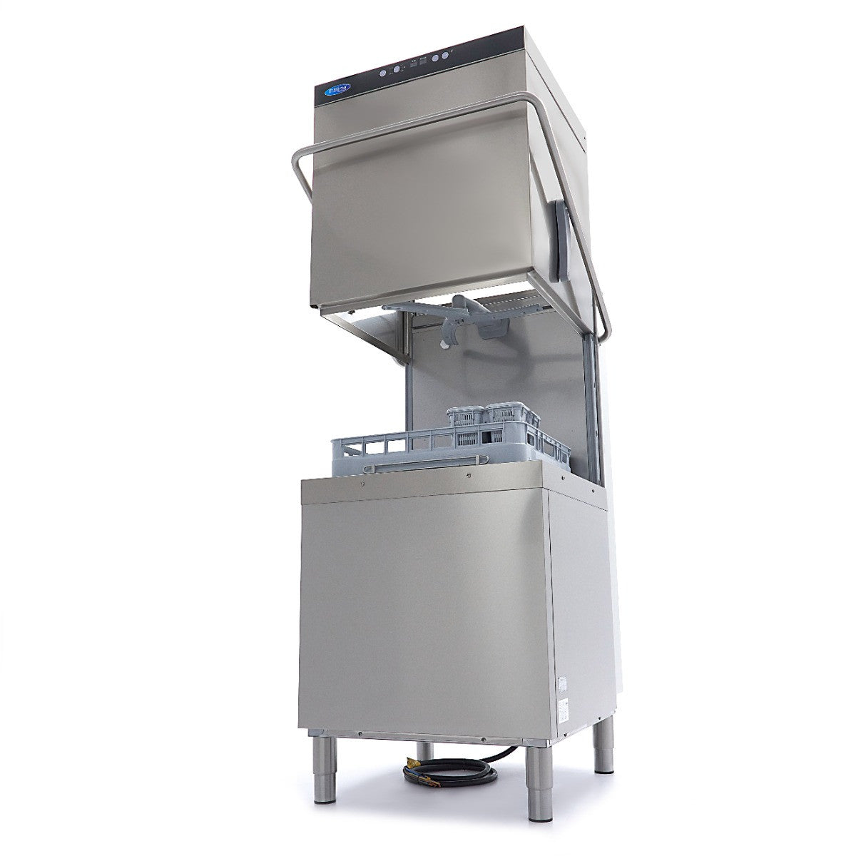 Lave-vaisselle à convoyeur - 50x60cm - Avec pompe de rinçage et de savon - 400V 2.4 L 9500 W Maxima - Lave-vaisselle à capot professionnel CHR - matériel cuisine pro - Cuistéo