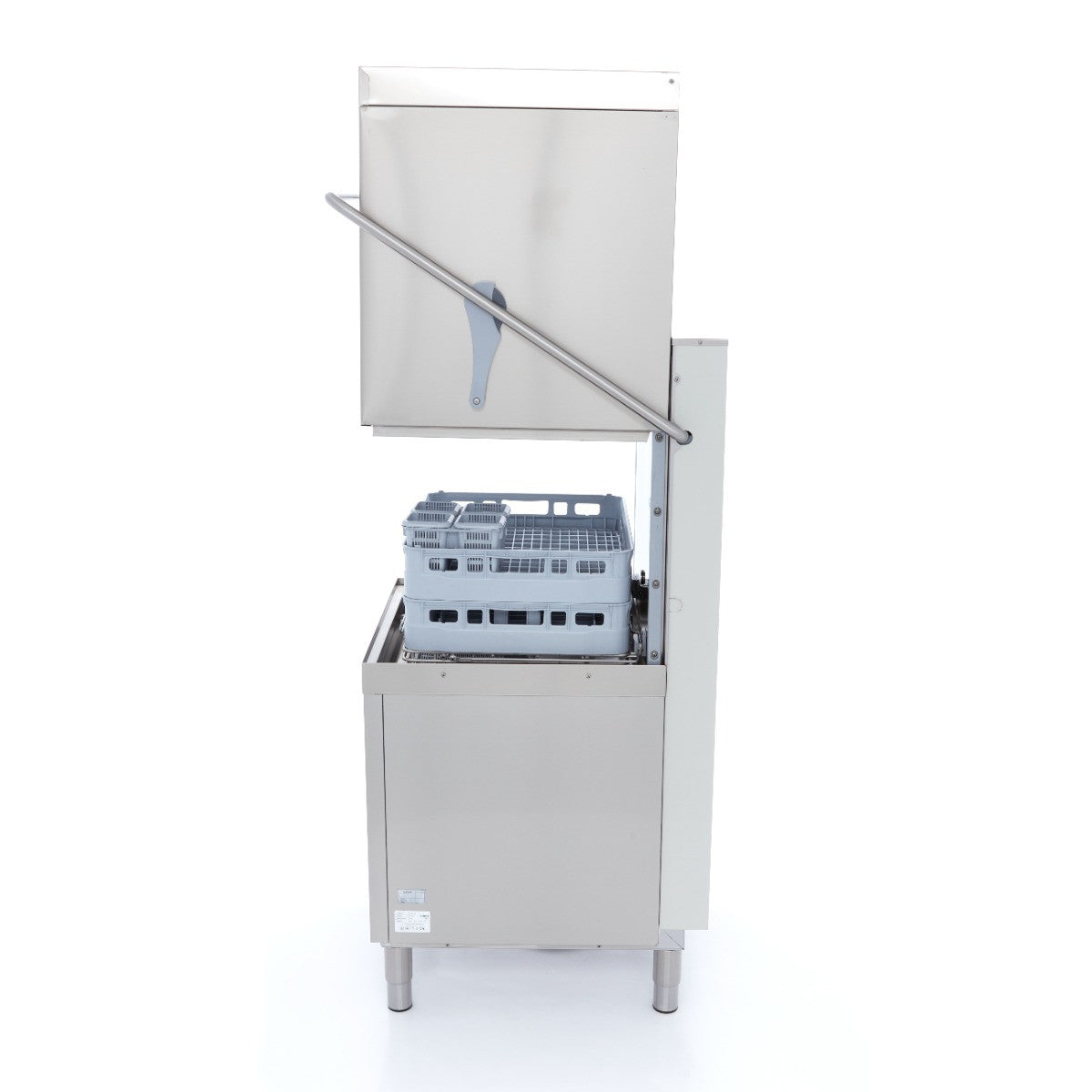 Lave-vaisselle à convoyeur - 50x60cm - Avec pompe de rinçage et de savon - 400V 2.4 L 9500 W Maxima - vue 5 - Lave-vaisselle à capot pro CHR - Cuistéo