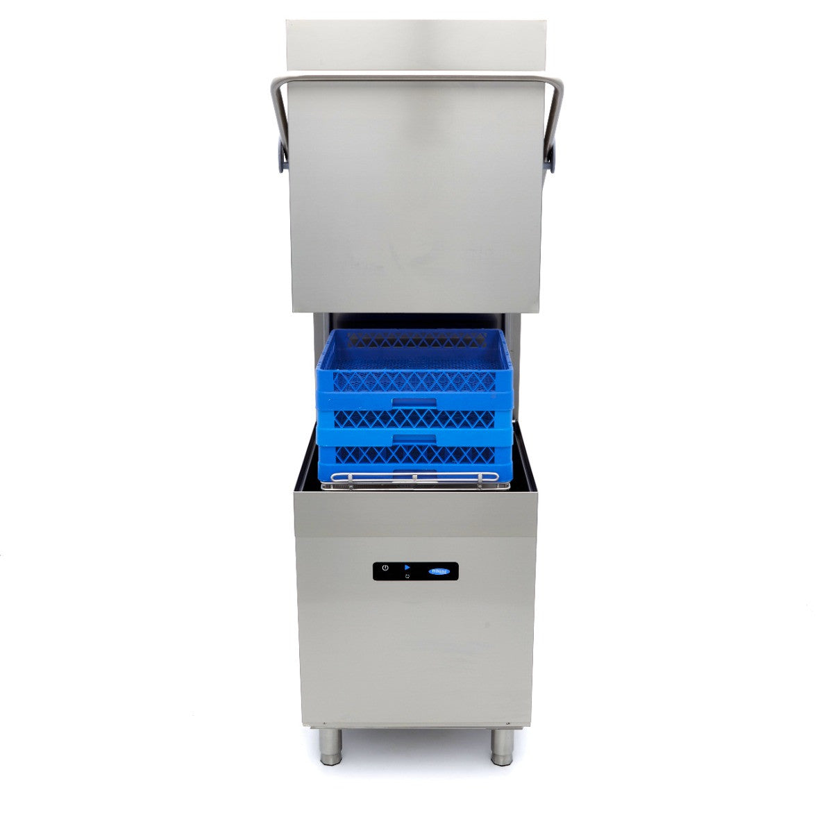 Lave-vaisselle à convoyeur 50x50 cm, doseur rinçage/savon, écran numérique, 400V 2.8 L 9660 W Maxima - vue 4 - Lave-vaisselle à capot pro CHR - Cuistéo