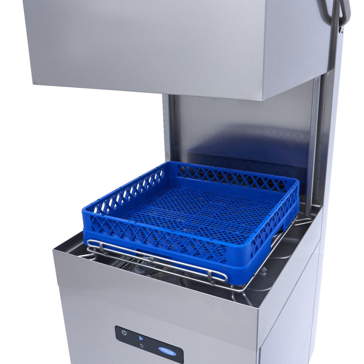 Lave-vaisselle à convoyeur 50x50 cm, doseur rinçage/savon, écran numérique, 400V 2.8 L 9660 W Maxima - vue 8 - Lave-vaisselle à capot pro CHR - Cuistéo