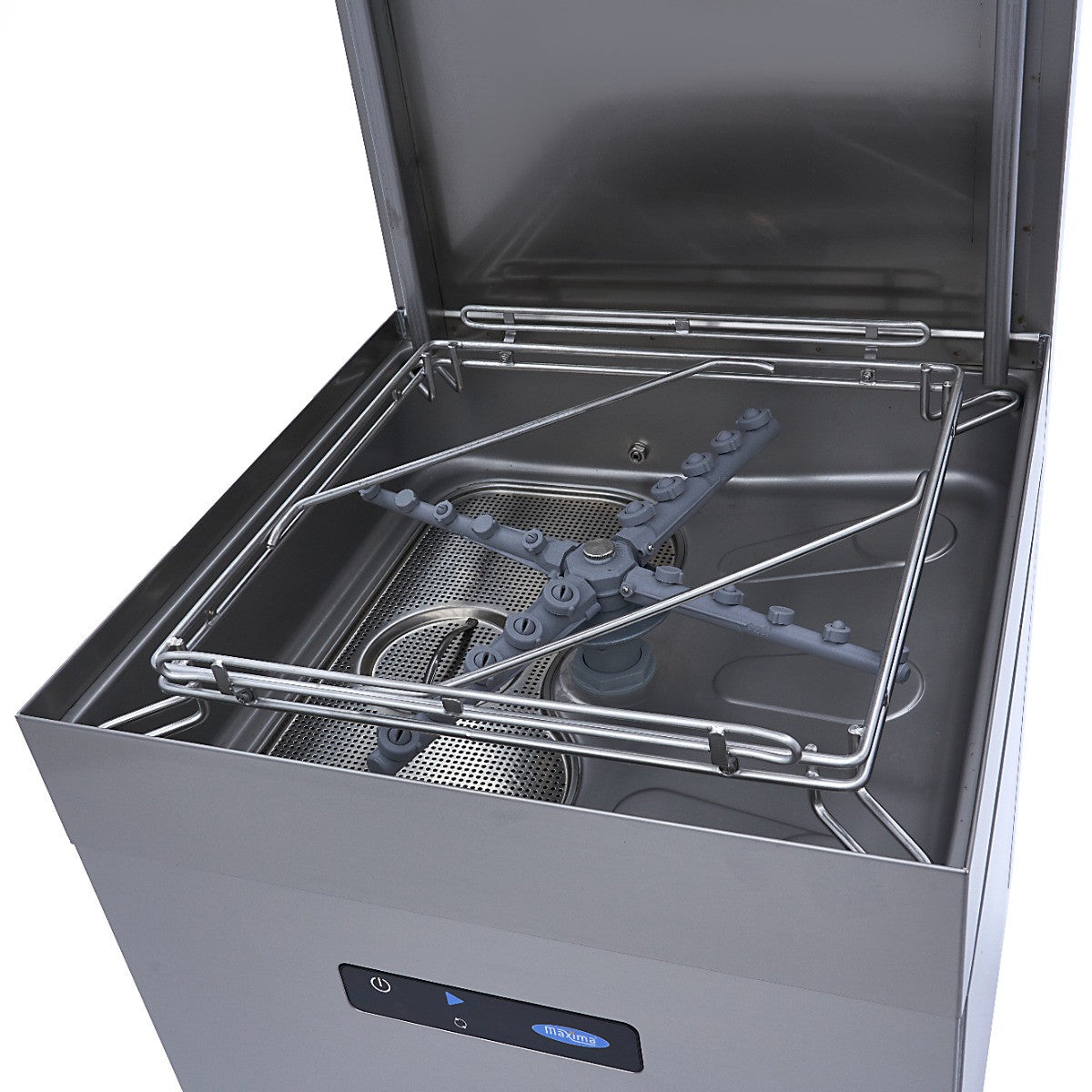 Lave-vaisselle à convoyeur 50x50 cm, doseur rinçage/savon, écran numérique, 400V 2.8 L 9660 W Maxima - vue 10 - Lave-vaisselle à capot pro CHR - Cuistéo