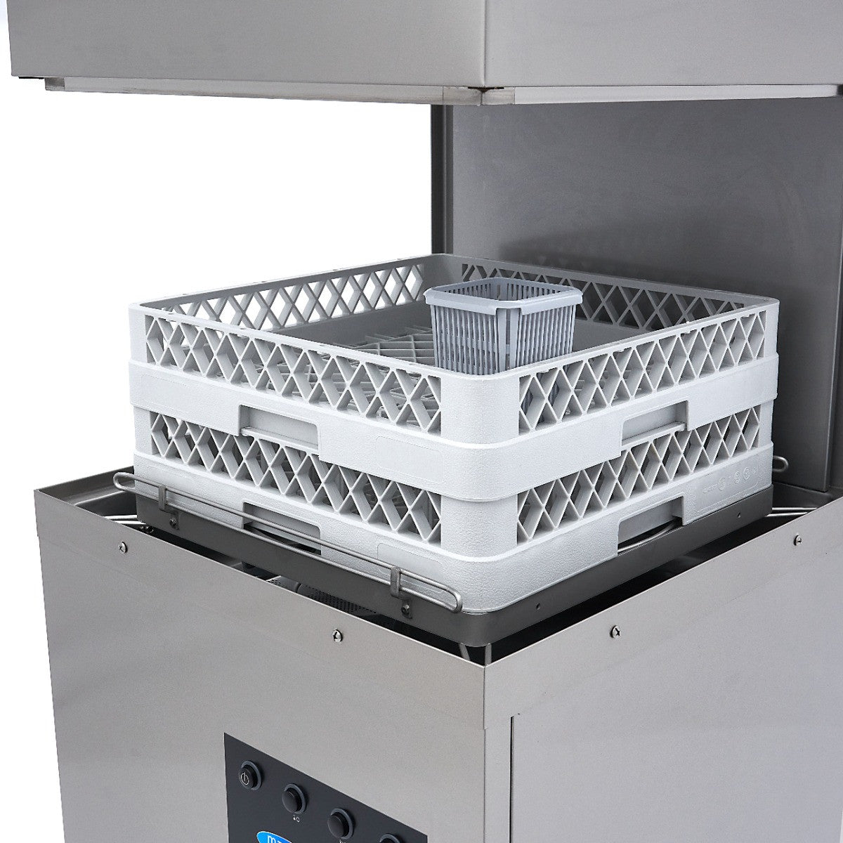 Lave-vaisselle automatique 50x50cm - 400V - Pompes de vidange, rinçage et savon - Silencieux 2.8 L 8700 W Maxima - vue 4 - Lave-vaisselle à capot pro CHR - Cuistéo