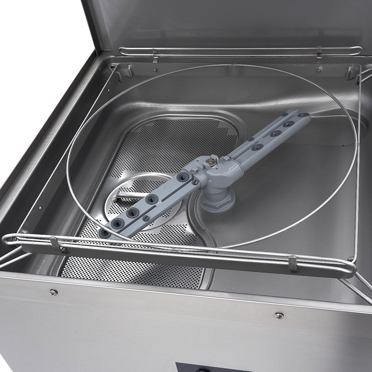 Lave-vaisselle automatique 50x50cm - 400V - Pompes de vidange, rinçage et savon - Silencieux 2.8 L 8700 W Maxima - vue 6 - Lave-vaisselle à capot pro CHR - Cuistéo