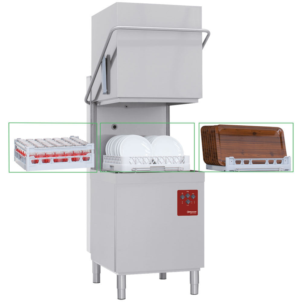 Lave-vaisselle capot panier 500x500 mm+ adoucisseur - Diamond