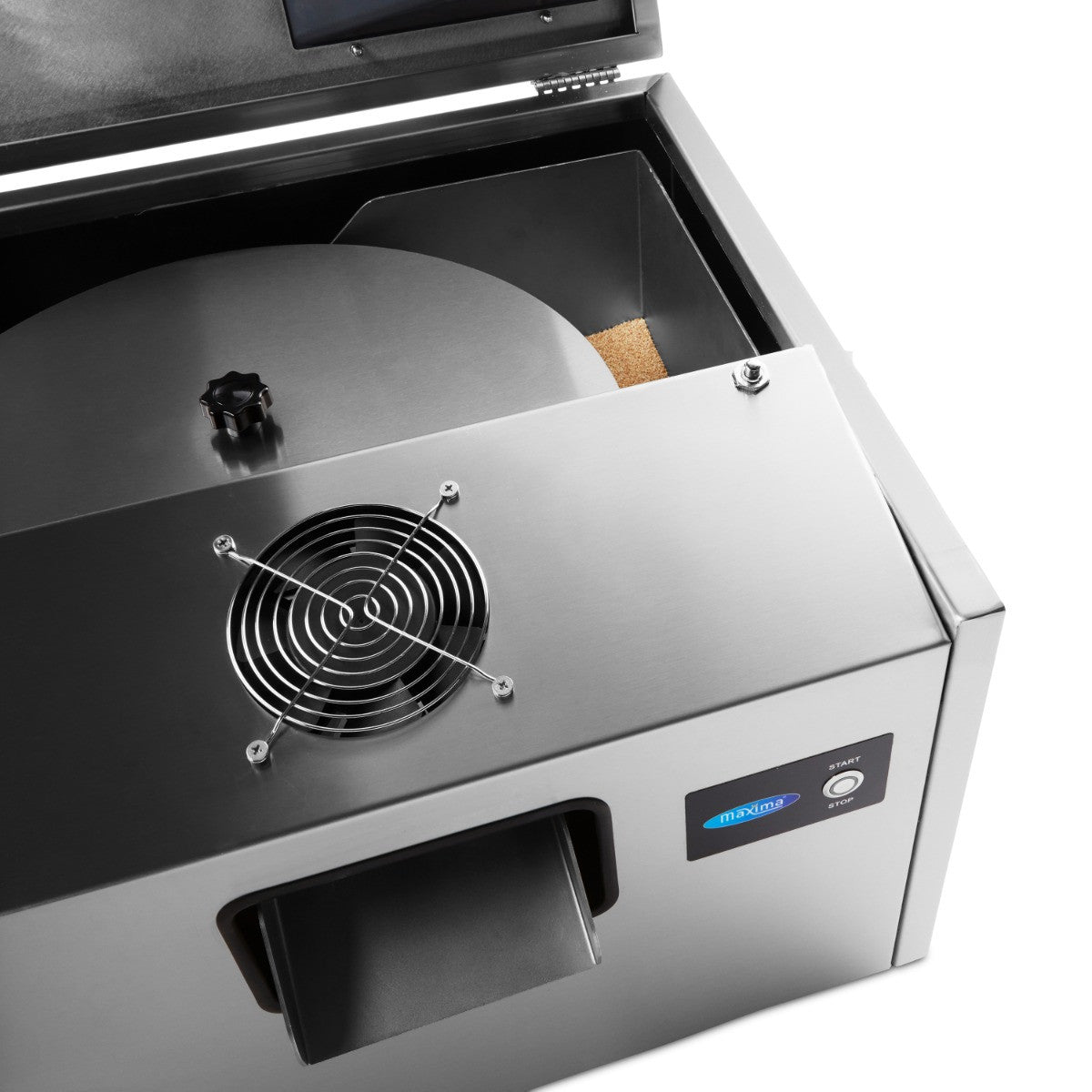 Polisseur de couverts - Modèle de table - 3 000 pièces/heure inox 550x550x850 mm 3 L 8 kW Maxima - vue 5 - Polisseuse à couverts pro CHR - Cuistéo