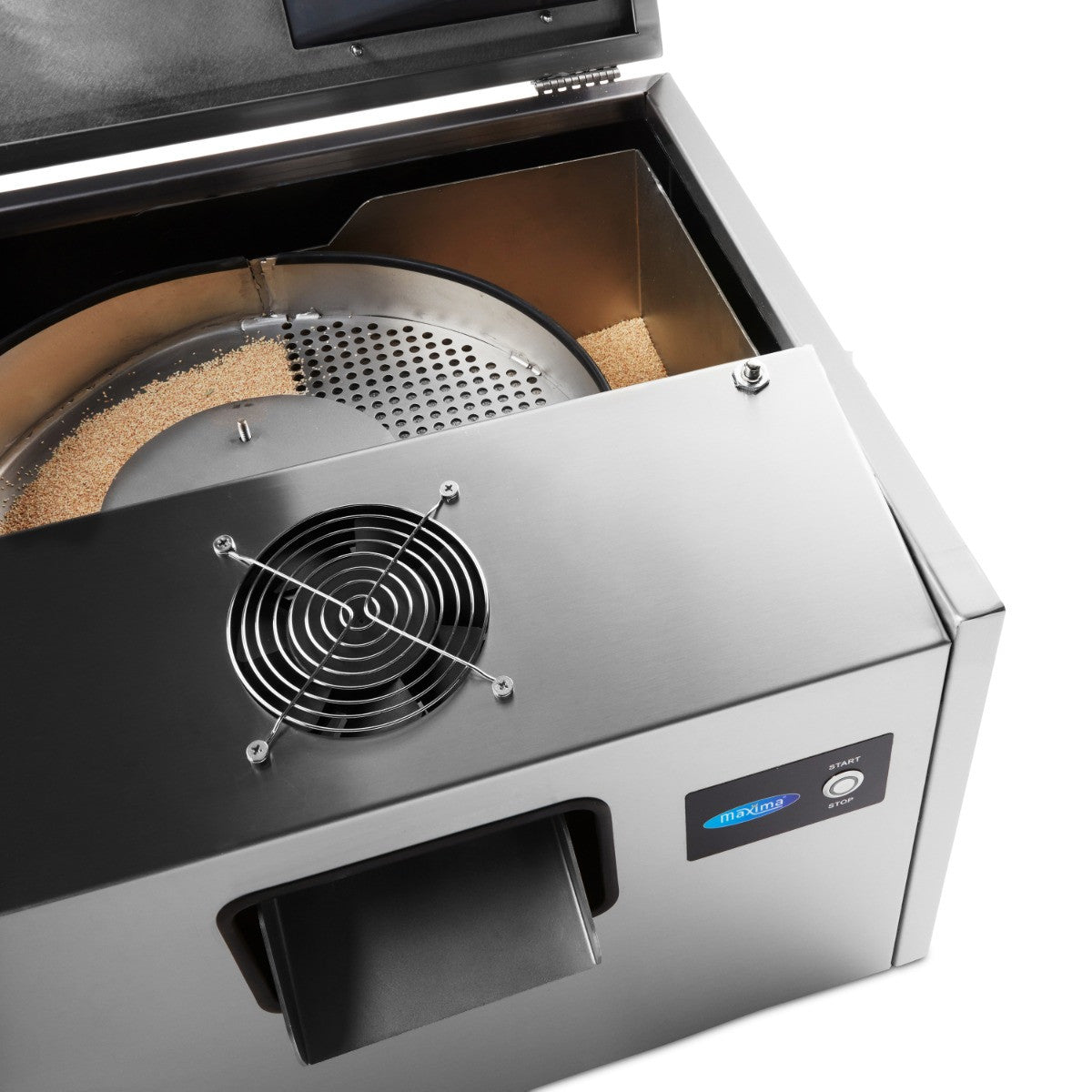 Polisseur de couverts - Modèle de table - 3 000 pièces/heure inox 550x550x850 mm 3 L 8 kW Maxima - vue 6 - Polisseuse à couverts pro CHR - Cuistéo