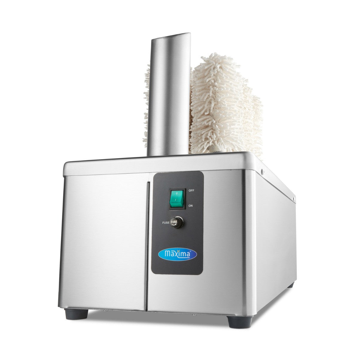 Polisseur de verres - 8 brosses - 600 verres/heure 330x300x540 mm 600 L Maxima - Machine à essuyer/polir professionnel CHR - matériel cuisine pro - Cuistéo