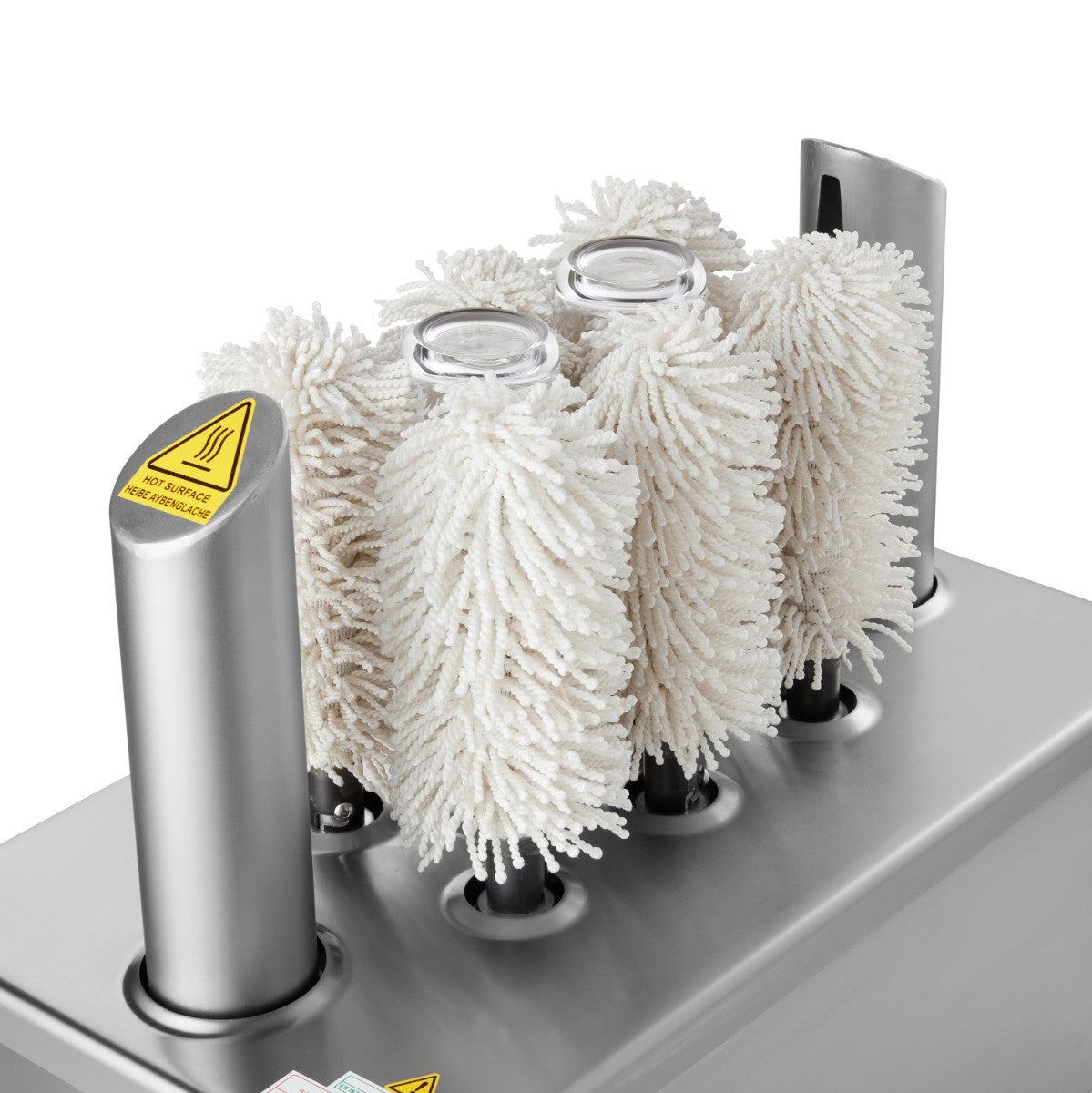 Polisseur de verres - 8 brosses - 600 verres/heure 330x300x540 mm 600 L Maxima - vue 6 - Machine à essuyer/polir pro CHR - Cuistéo