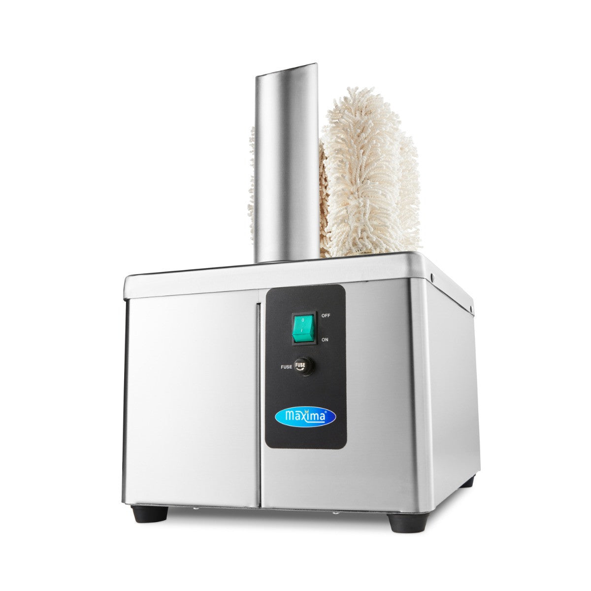 Polisseur de verre - 5 brosses - 300 verres/heure 330x300x540 mm 300 L Maxima - Machine à essuyer/polir professionnel CHR - matériel cuisine pro - Cuistéo