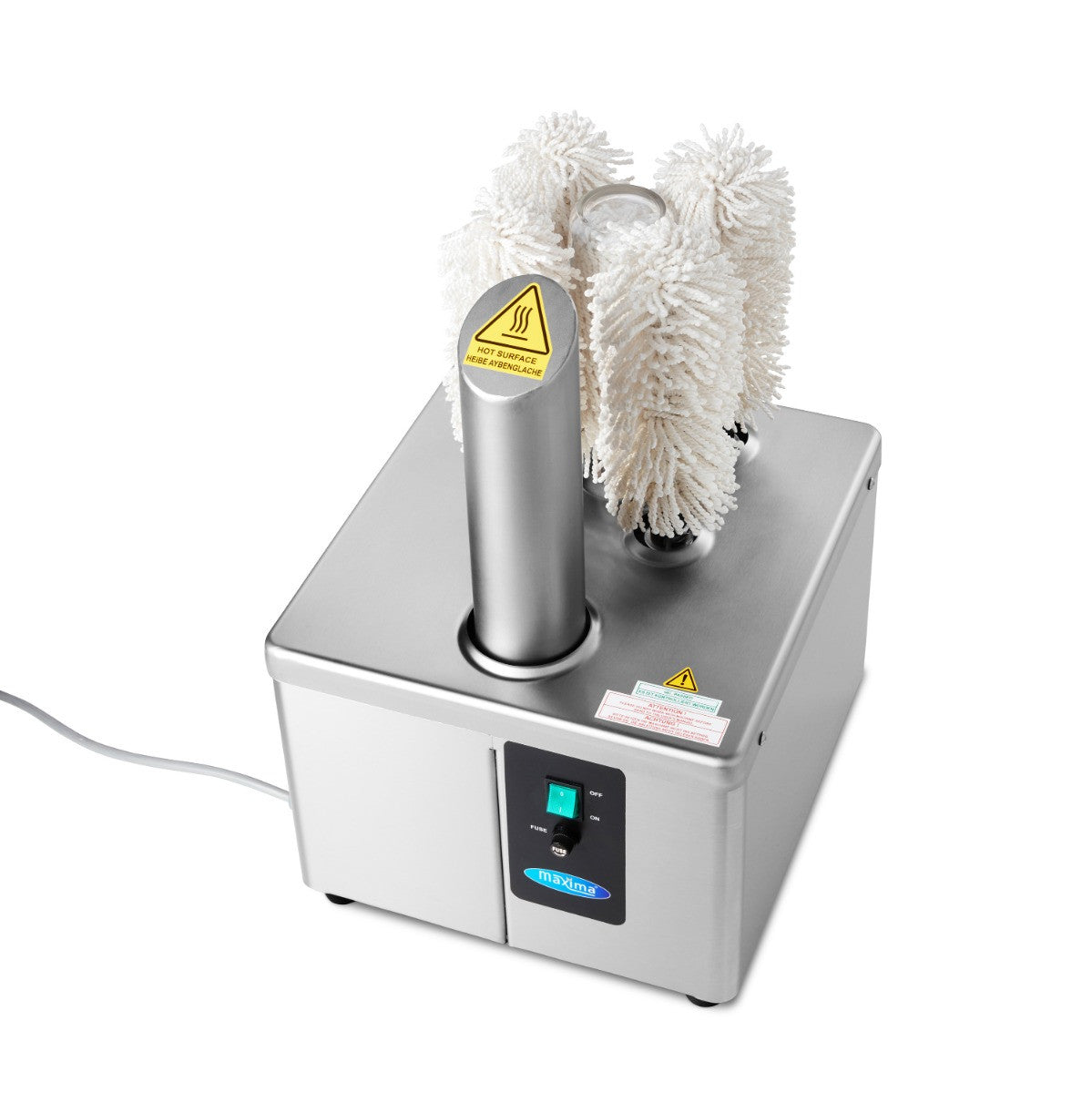 Polisseur de verre - 5 brosses - 300 verres/heure 330x300x540 mm 300 L Maxima - vue 4 - Machine à essuyer/polir pro CHR - Cuistéo