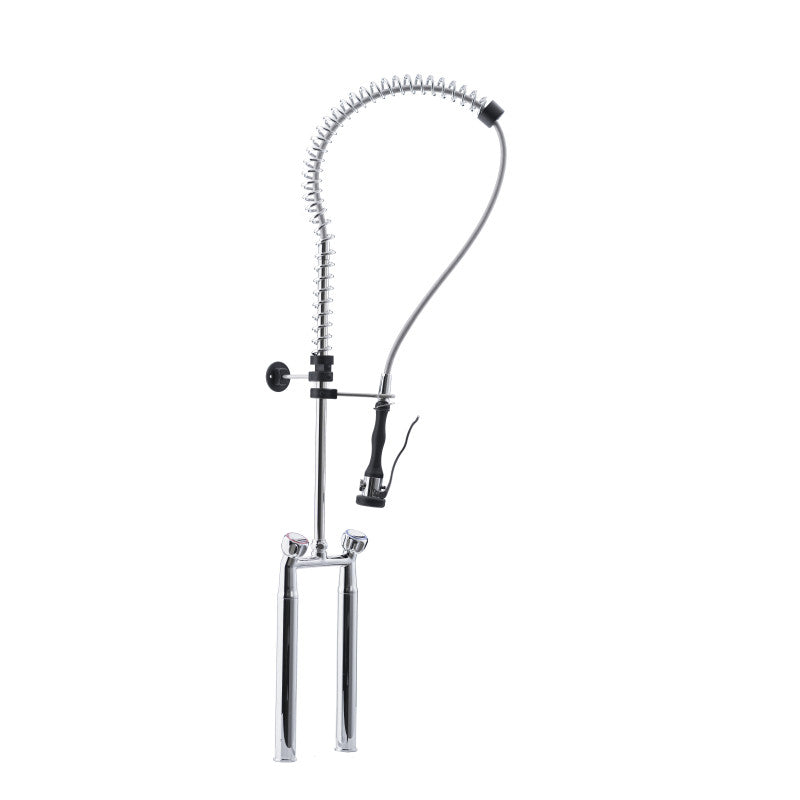 Robinet prérinçage - 2 trous - Bec pivotant - 210x420x1300mm - 12L/min - Saro