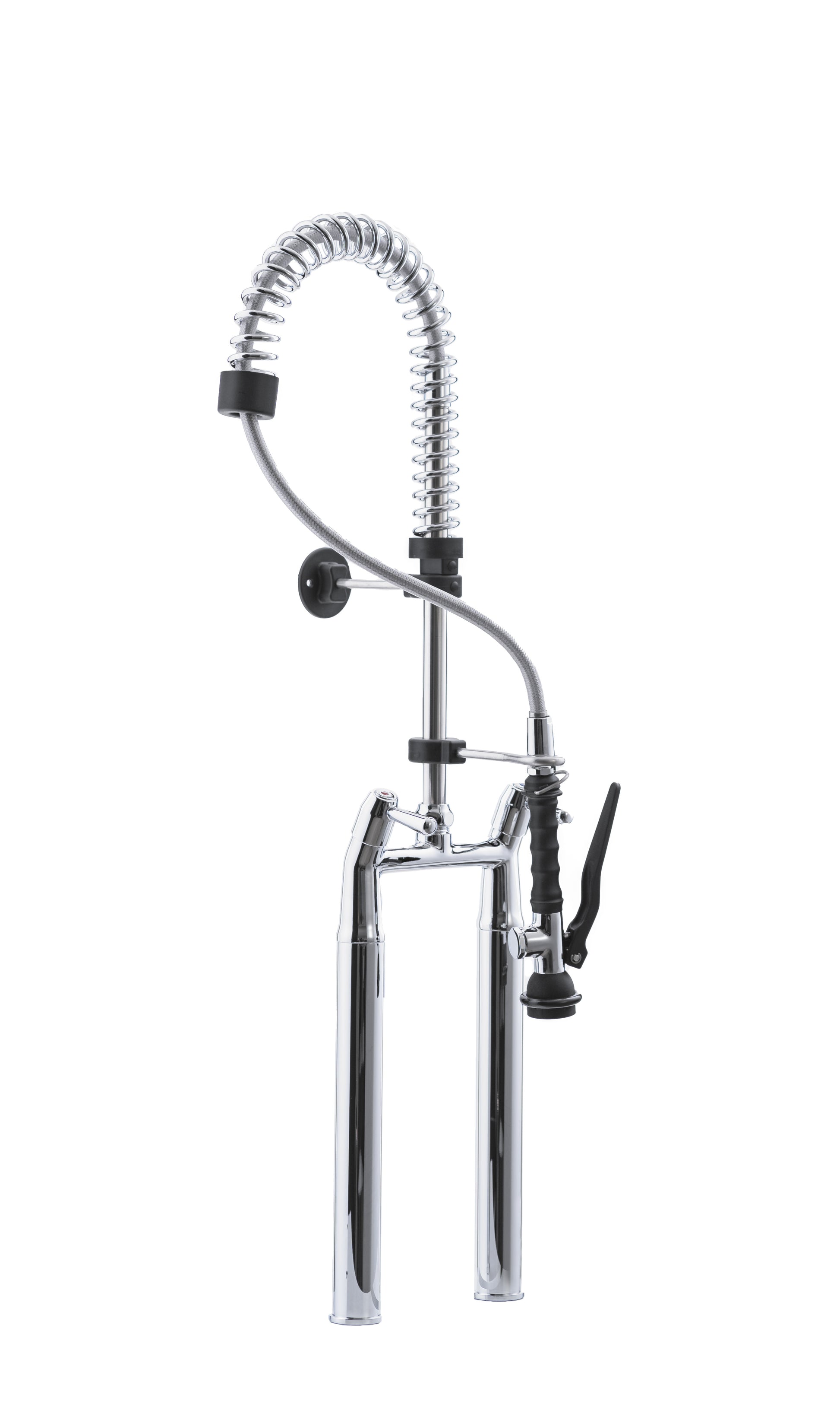 Robinet prélavage - 2 trous - Bec pivotant - 280x280x890mm - 12L/min Saro - Robinetterie professionnel CHR - matériel cuisine pro - Cuistéo