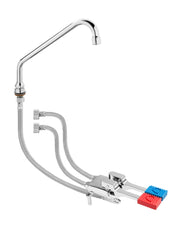 Robinet pédale - Eau chaude/froide - THEA 12 L Saro - Robinetterie professionnel CHR - matériel cuisine pro - Cuistéo