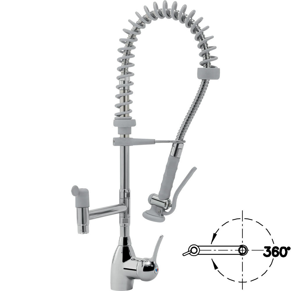 Douchette acier inox - robinet et groupe mitigeur - Diamond