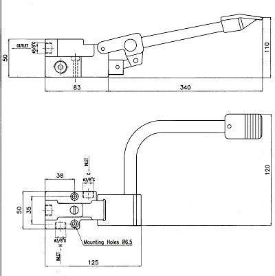 Commande à pied pour mélangeur Combisteel - vue 2 - Robinetterie pro CHR - Cuistéo
