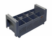 Casier lave-vaisselle - 450x190x180mm - 8 compartiments couverts Saro - Casier de lavage professionnel CHR - matériel cuisine pro - Cuistéo