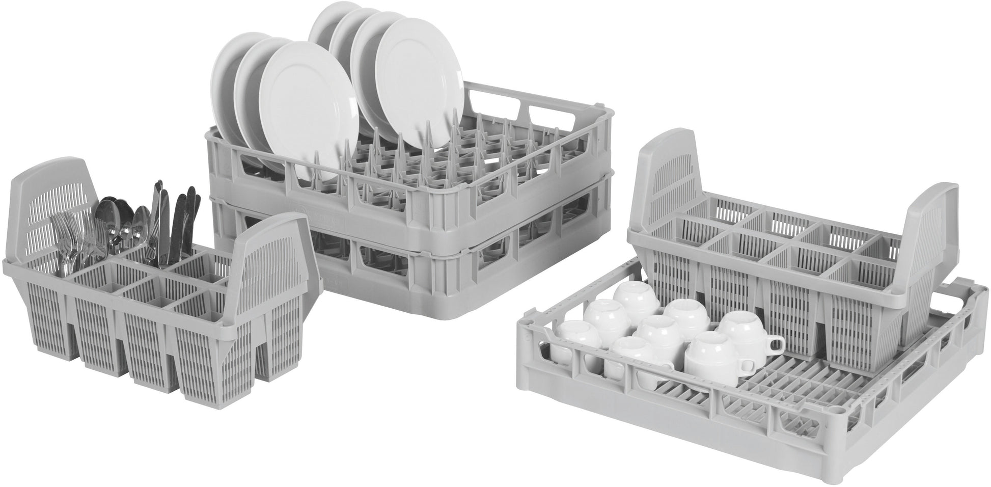 Set casiers lave-vaisselle SK-SET 500 - 500x500x100mm - 9 pièces Saro - Casier de lavage professionnel CHR - matériel cuisine pro - Cuistéo
