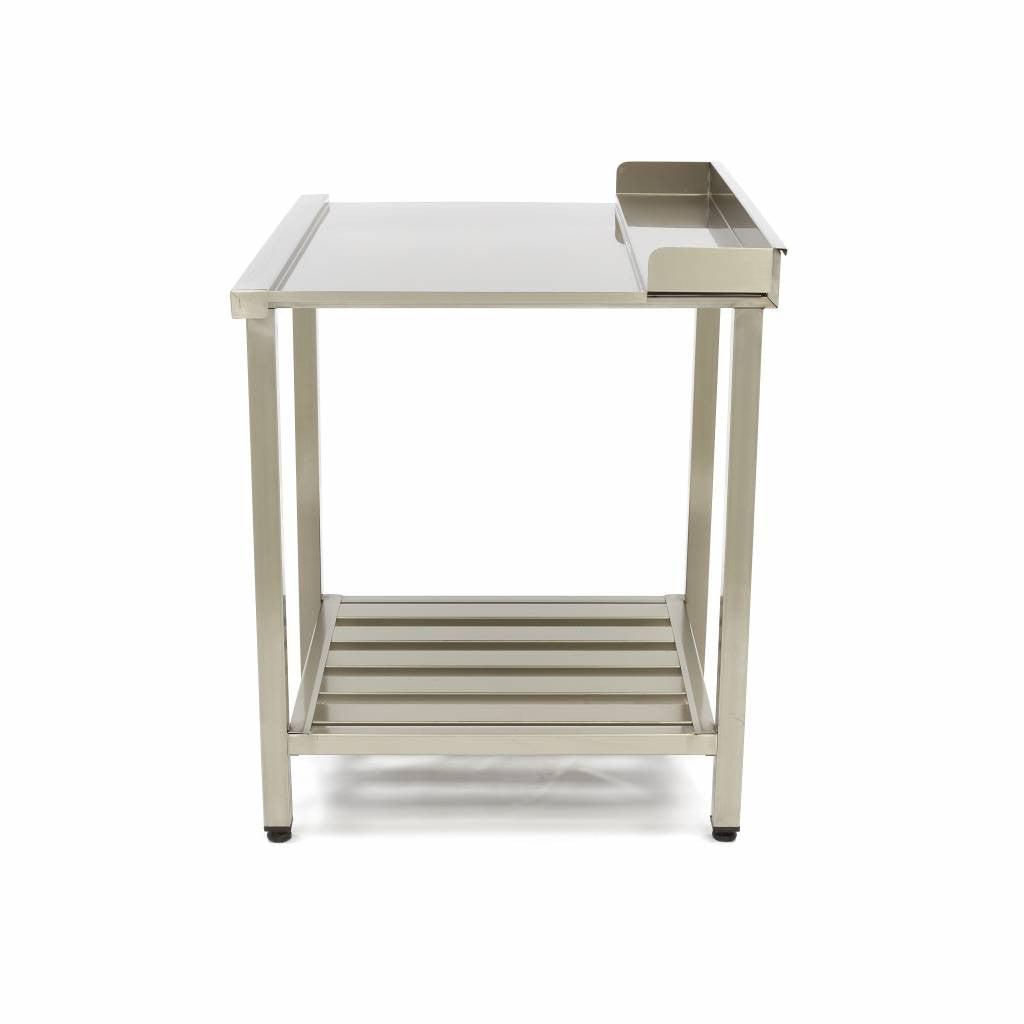 Table pour lave-vaisselle - 90 x 75 cm - côté droit inox Maxima - vue 4 - Table entrée/sortie pro CHR - Cuistéo