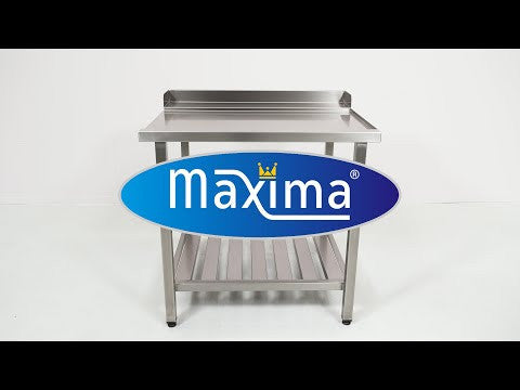 Table lave-vaisselle - 70 x 75 cm - Côté droit inox Maxima - vue 5 - Table entrée/sortie pro CHR - Cuistéo