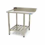 Table de lave-vaisselle - 70 x 75cm - Gauche inox Maxima - Table entrée/sortie professionnel CHR - matériel cuisine pro - Cuistéo