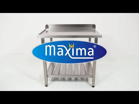Table de lave-vaisselle - 70 x 75cm - Gauche inox Maxima - vue 5 - Table entrée/sortie pro CHR - Cuistéo