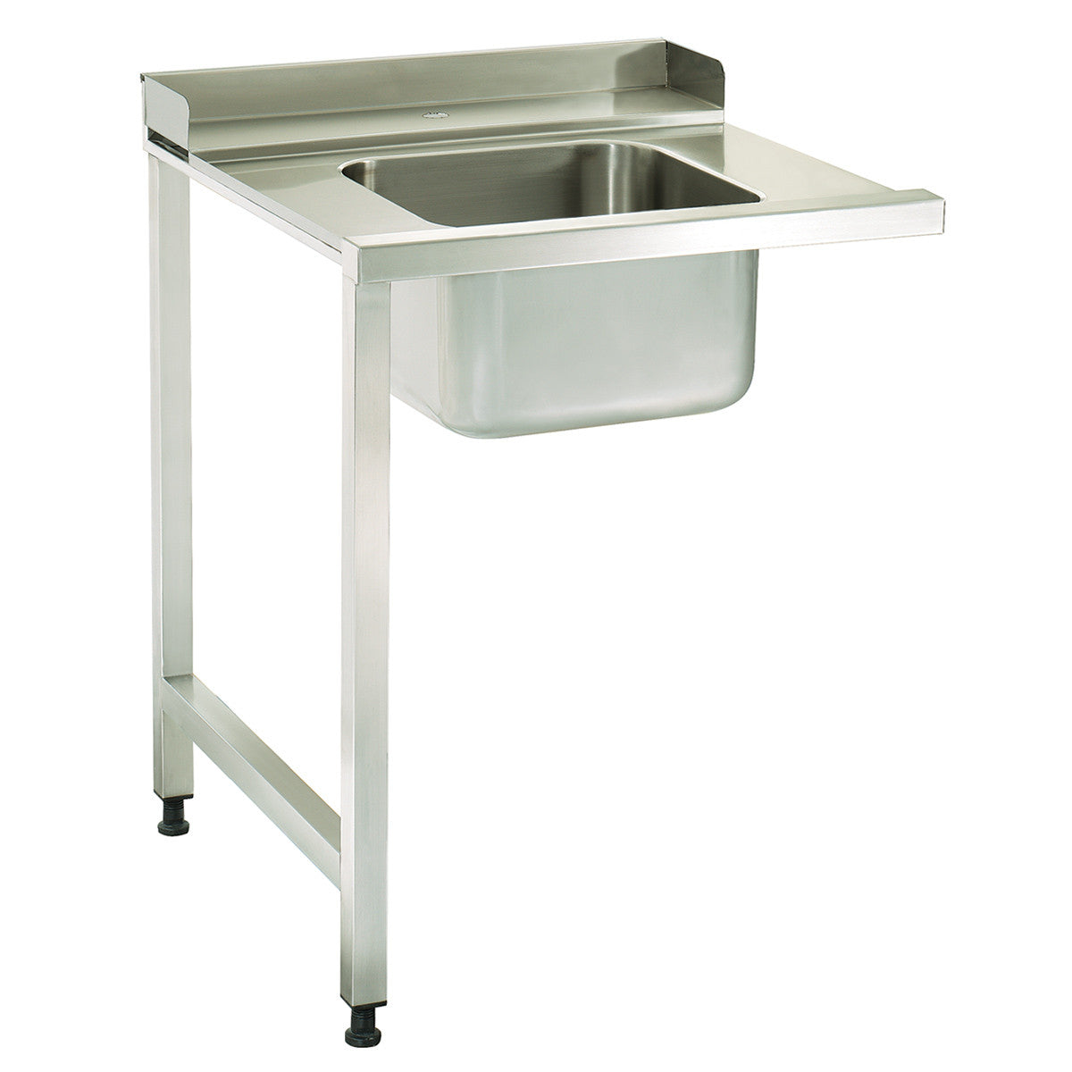 Table de lave-vaisselle - 120 x 75 cm - Gauche - avec évier et étagère de rangement inox Maxima - Table entrée/sortie professionnel CHR - matériel cuisine pro - Cuistéo