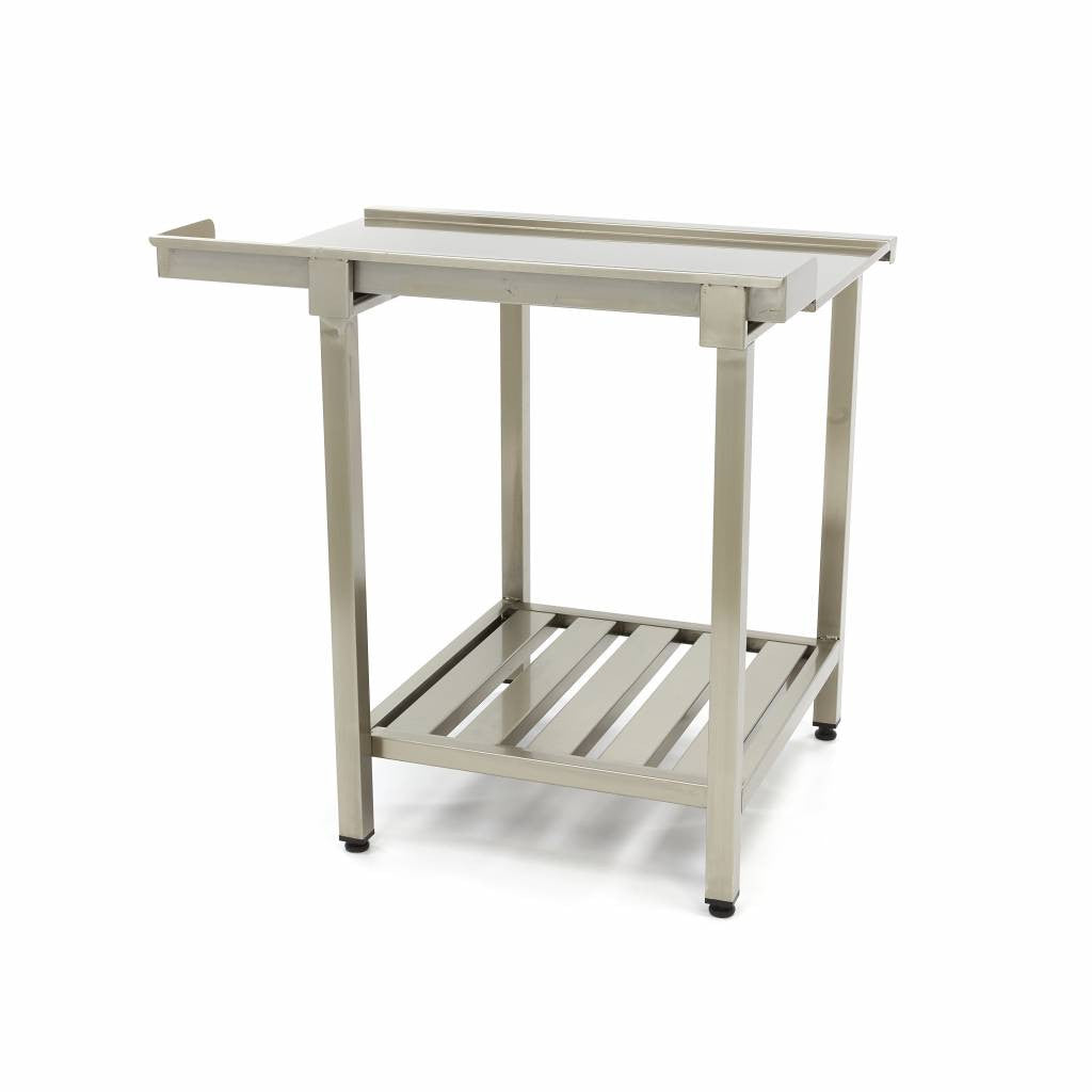 Table de lave-vaisselle - 120 x 75 cm - Gauche inox Maxima - vue 2 - Table entrée/sortie pro CHR - Cuistéo
