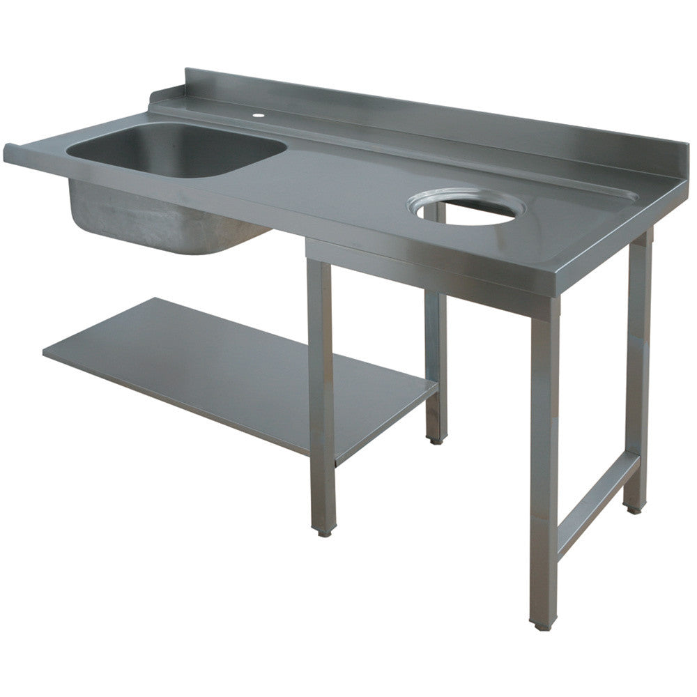 Table d'entrée pour prélavage droite - Diamond