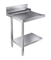 Table d'écoulement étagère 700 à gauche inox 700x750x900 mm Combisteel - Table entrée/sortie professionnel CHR - matériel cuisine pro - Cuistéo
