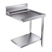 Table d'écoulement étagère 700 à droite inox 700x750x900 mm Combisteel - Table entrée/sortie professionnel CHR - matériel cuisine pro - Cuistéo