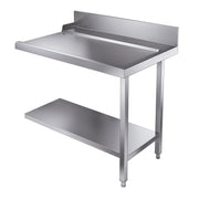 Table d'écoulement étagère 1100 à droite inox 1100x750x900 mm Combisteel - Table entrée/sortie professionnel CHR - matériel cuisine pro - Cuistéo