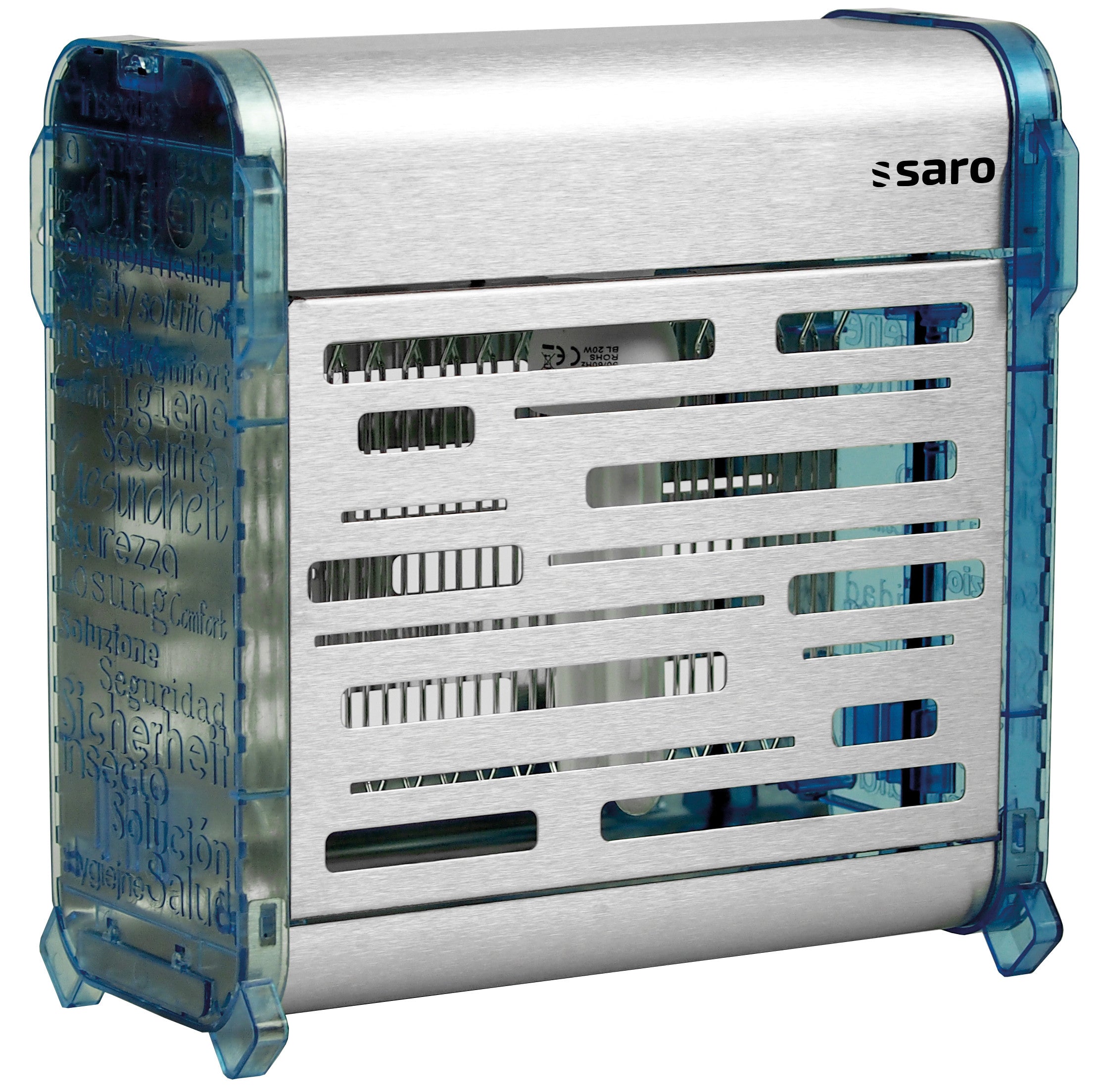 Tueur d'insectes FLY IN 20 - 50m² - 1x20W - Suspension - 0,02 kW Saro - Désinsectiseur professionnel CHR - matériel cuisine pro - Cuistéo