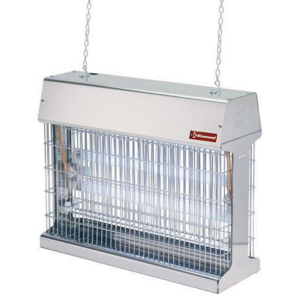 Exterminateur d'insectes plafonnier inox - Diamond