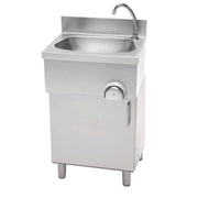 Lave mains à poussoir inox 500x400x850 mm Combisteel - Lave-vaisselle professionnel CHR - matériel cuisine pro - Cuistéo
